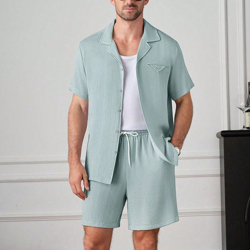 Mens Fashion Suits - 2026 Summer Men's Casual Sports Solid
