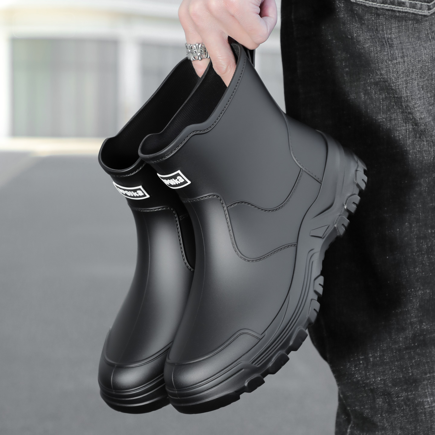 Men'S Fashion Hiking Boots - New anti slip and waterproof rain