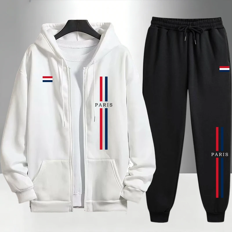 Paris Fashion Men - Paris Fashion Men's Set Zipper Outerwear