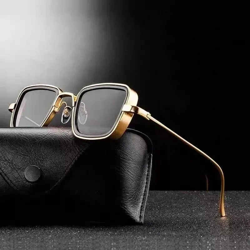 Men'S Fashion Glasses - New Punk High-quality Metal Frame Sunglasses