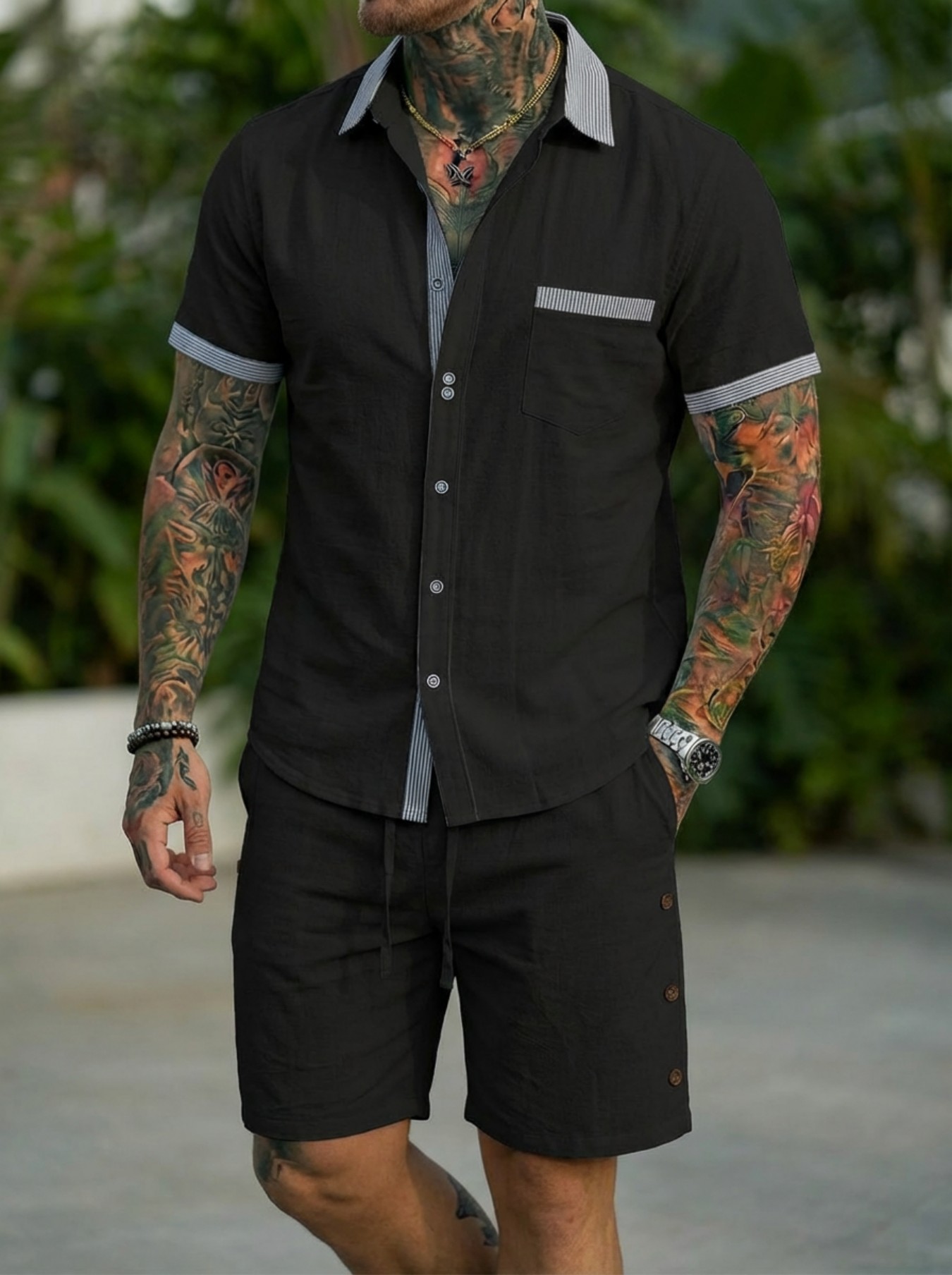 Men'S Fashion 2026 - Men's Fashion Cuban Style Shirt Set