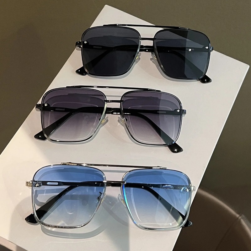 Men'S Fashion Glasses - Square Sunglasses Men Metail Frame Glasses