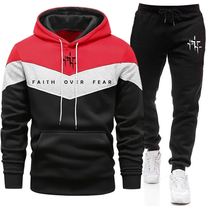 Faith Over Fear Men's Tracksui - Mens Fashion Suits recension och pris
