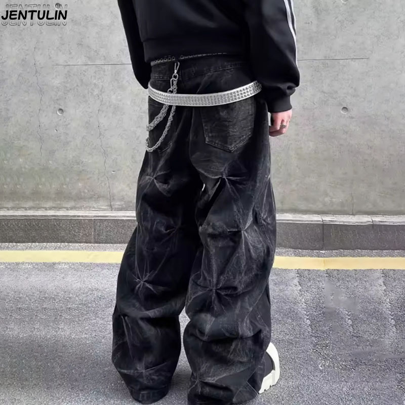 Y2K Aesthetics New Pattern Emb - Men'S Fashion With Baggy Jeans recension och pris