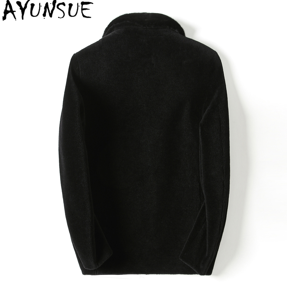 AYUNSUE Casual 100% Wool Coats - Mens Fashion Winter 2025 recension och pris