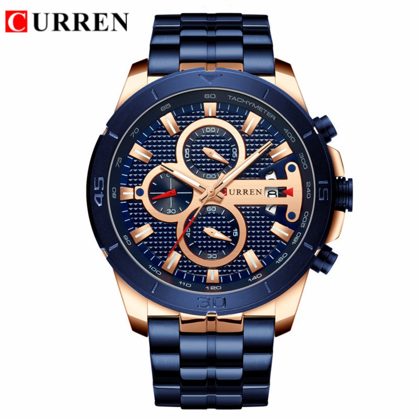 CURREN Watch Men Waterproof Ch - Men'S Fashion Luxury Brands recension och pris