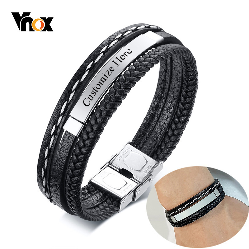 Vnox Custom Logo Name Quote En - Men'S Fashion Quotes recension och pris