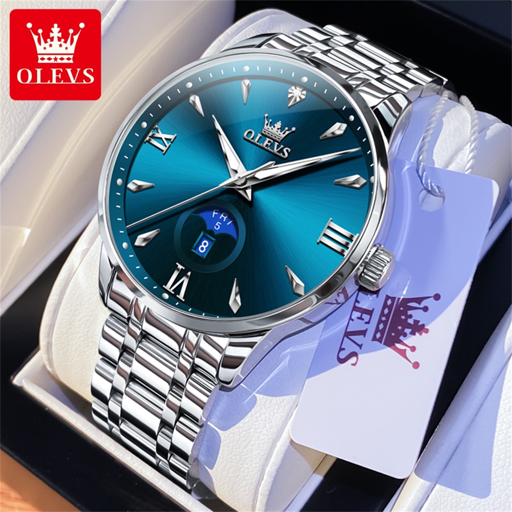 OLEVS Moon Phase men's watches - Men'S Fashion Luxury Brands recension och pris