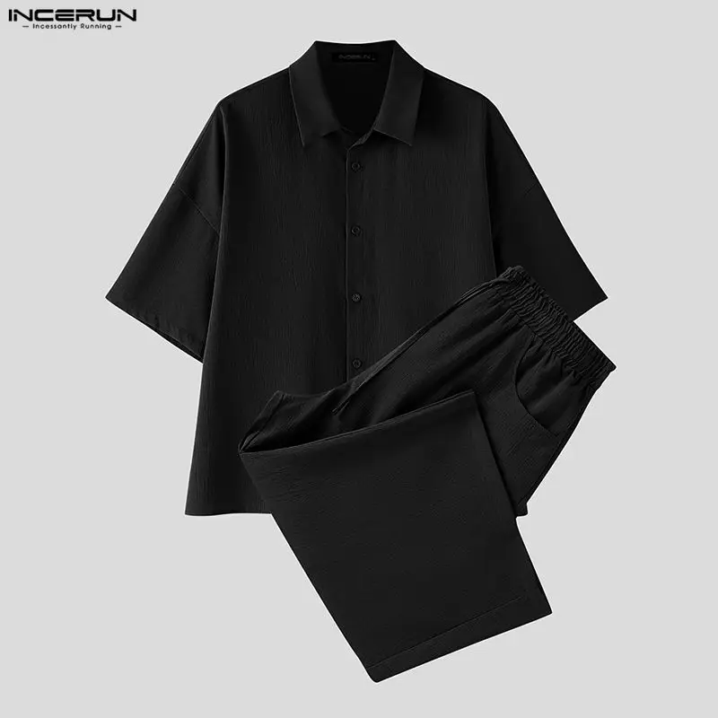 INCERUN Men's Sets Solid Lapel - Men'S Fashion 2026 recension och pris