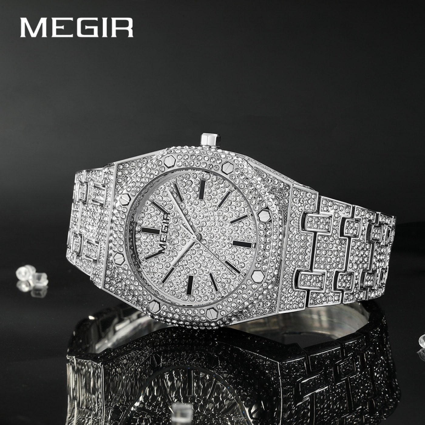 MEGIR Luxury Quartz Rhinestone - Men'S Fashion Luxury Brands recension och pris