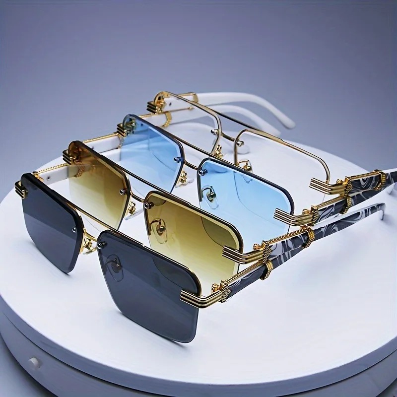 Fashion Rimless Sunglasses Men - Men'S Fashion Glasses recension och pris