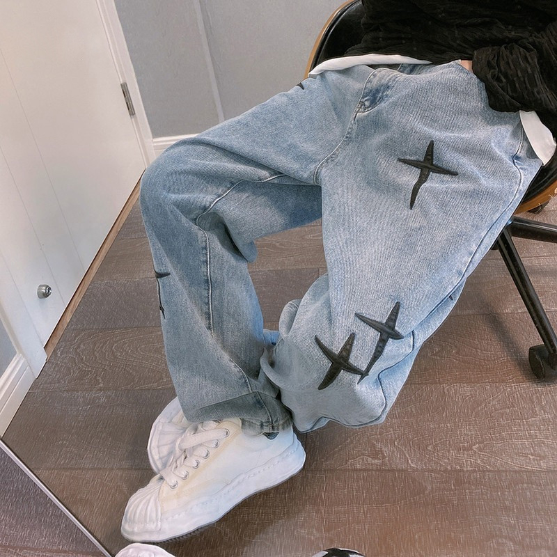 Prints Jeans Men 2023 New Stre - Men'S Fashion With Baggy Jeans recension och pris