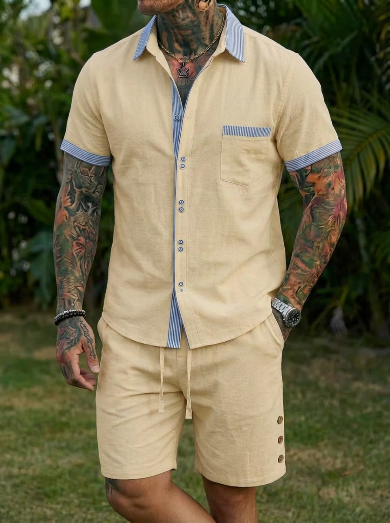 Men's Fashion Cuban Style Shir - Men'S Fashion 2026 recension och pris