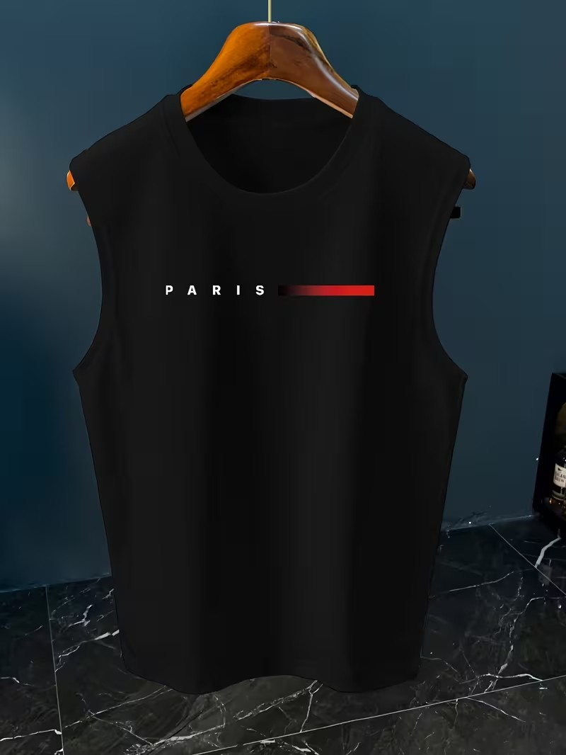 Mens Minimalist Paris Letter P - Paris Fashion Men recension och pris