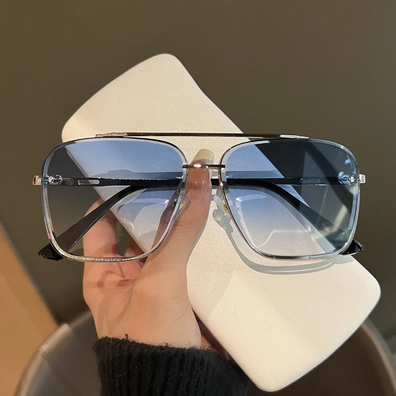 Square Sunglasses Men Metail F - Men'S Fashion Glasses recension och pris