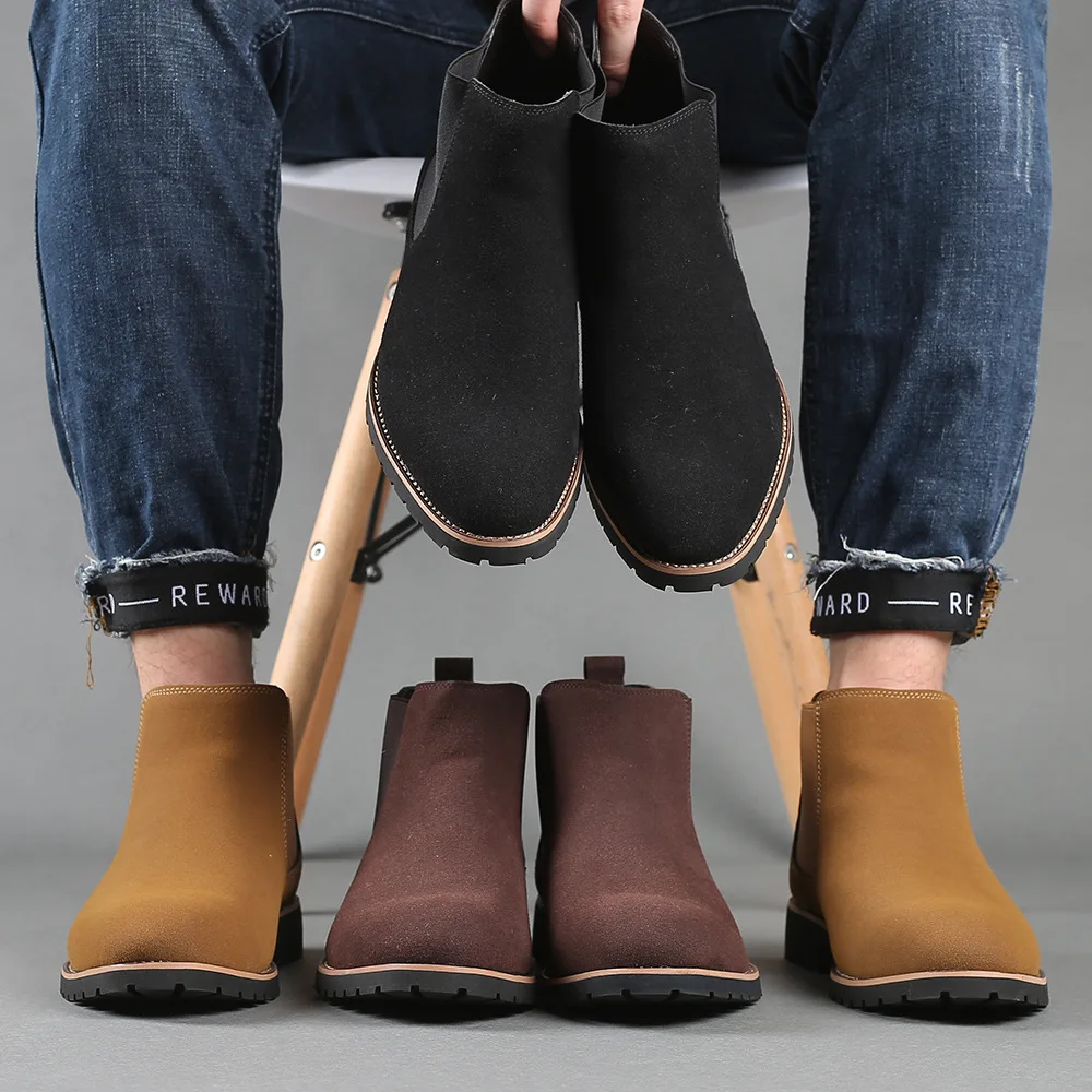 Men Ankle Boots British Style  - Mens Fashion Winter 2025 recension och pris