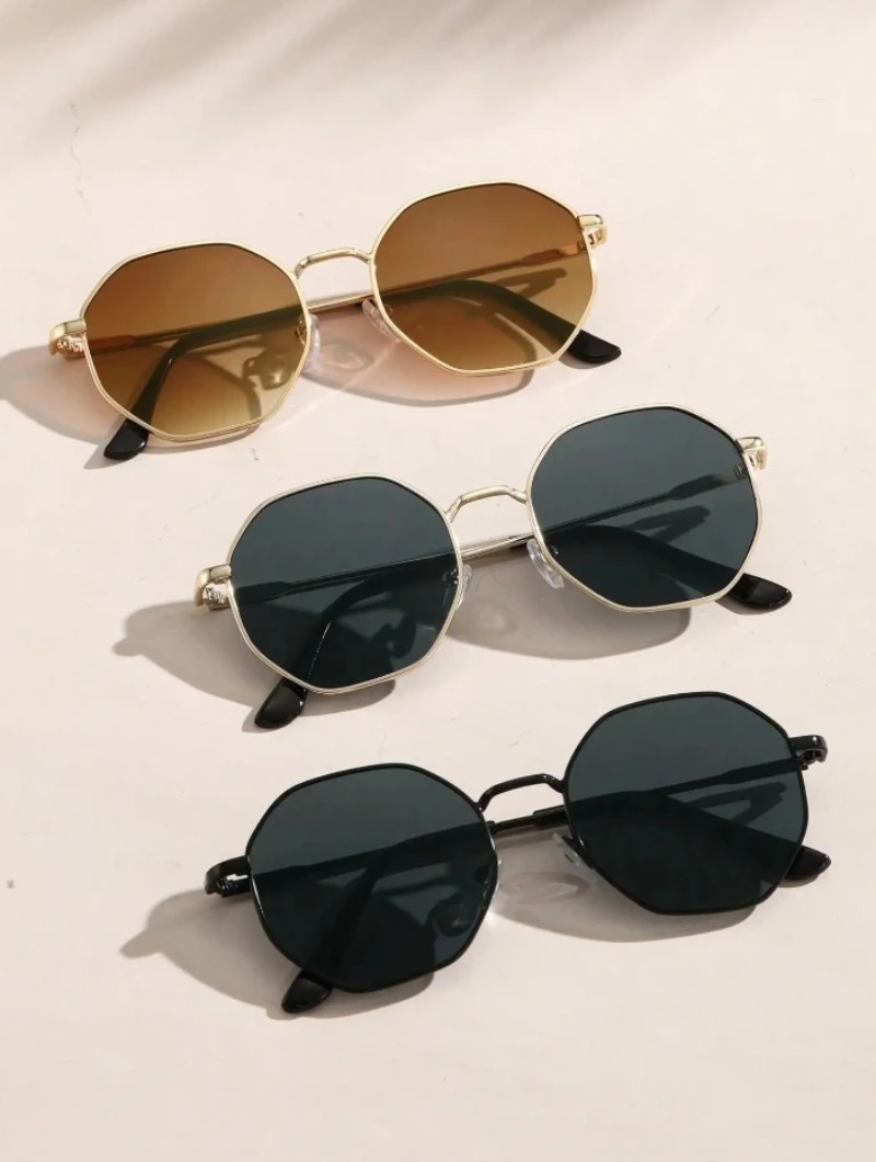 1/3 Pcs Metal Geometric-Round  - Men'S Fashion Glasses recension och pris