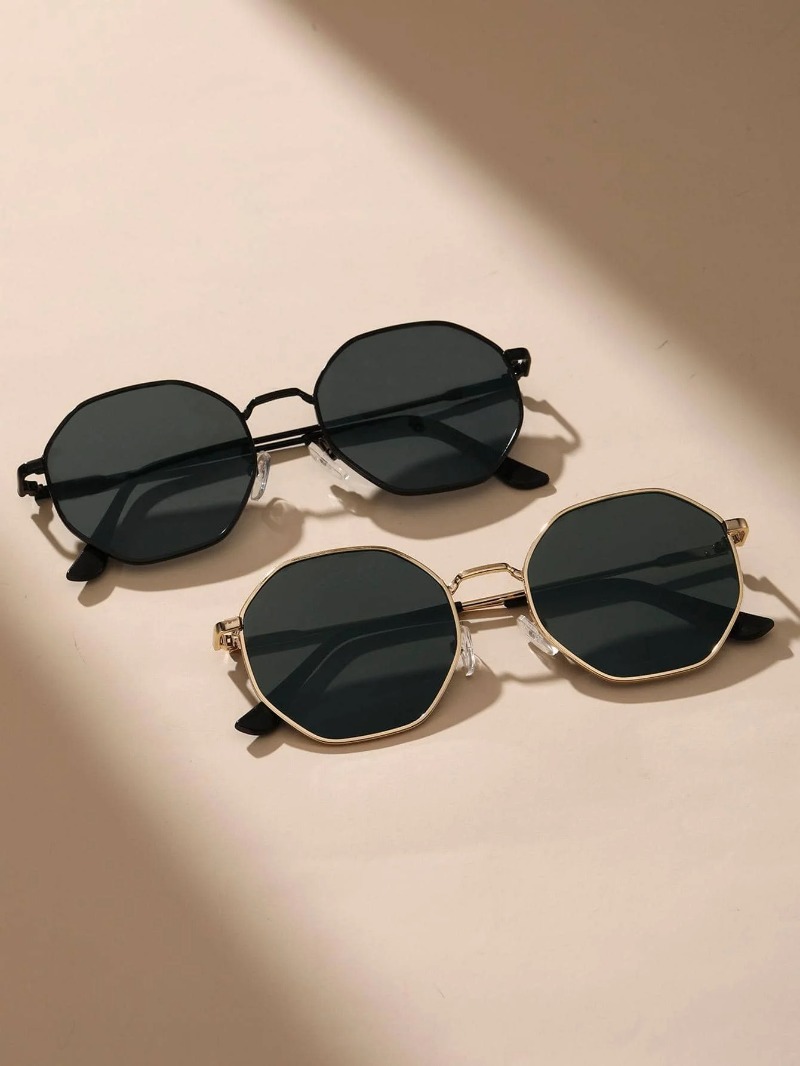 1/3 Pcs Metal Geometric-Round  - Men'S Fashion Glasses recension och pris