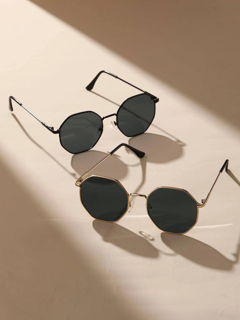 1/3 Pcs Metal Geometric-Round  - Men'S Fashion Glasses recension och pris