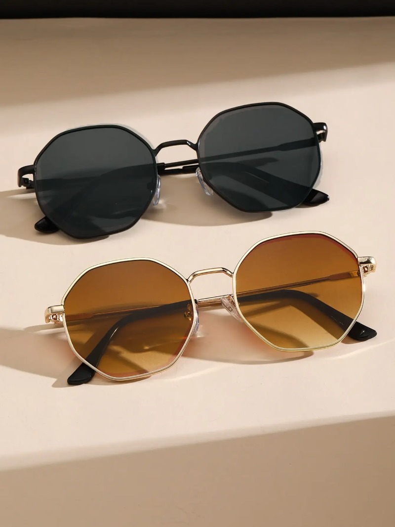 1/3 Pcs Metal Geometric-Round  - Men'S Fashion Glasses recension och pris