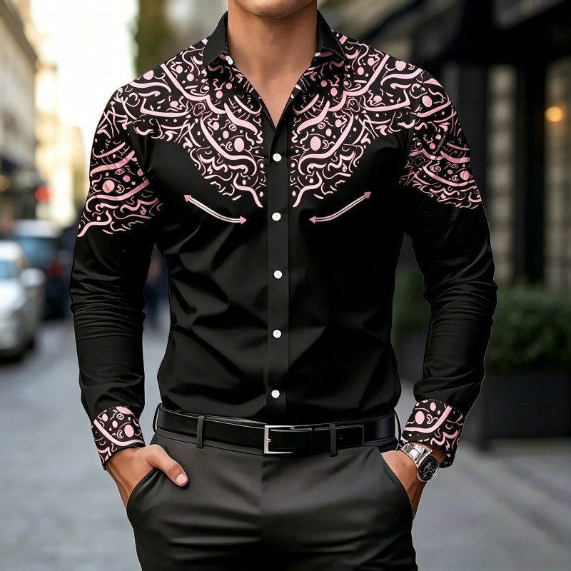 Black and White Contrast Print - Mens Fashion Summer recension och pris