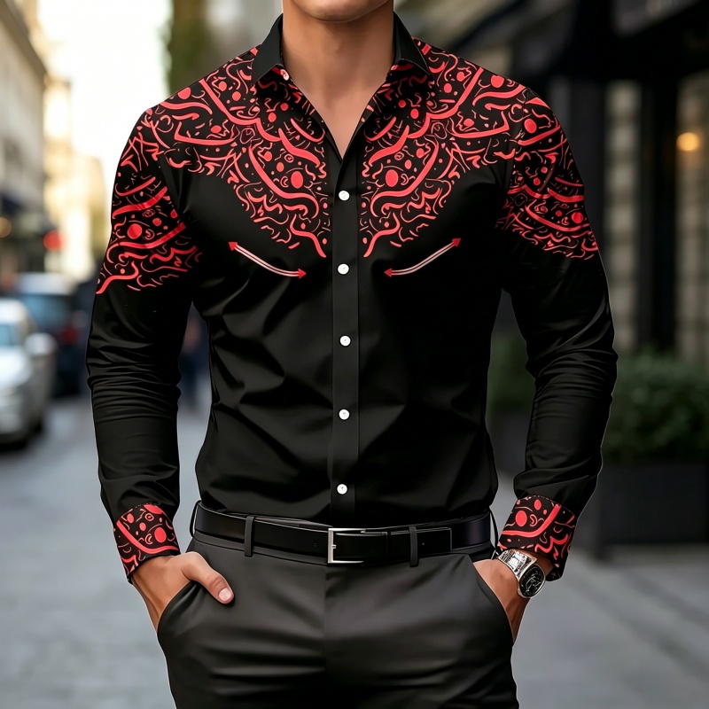 Black and White Contrast Print - Mens Fashion Summer recension och pris