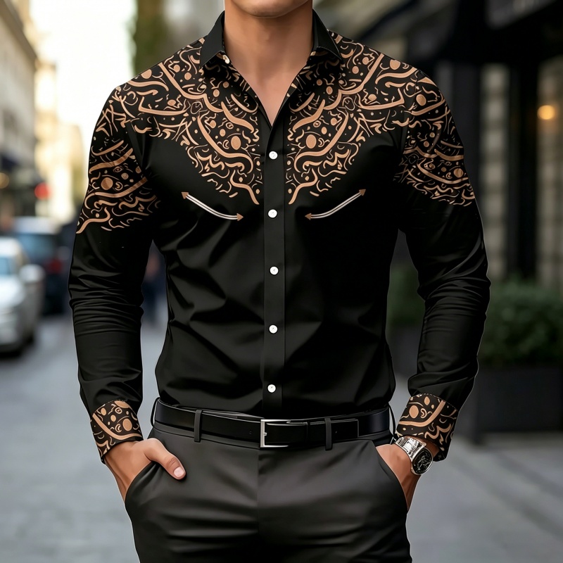 Black and White Contrast Print - Mens Fashion Summer recension och pris