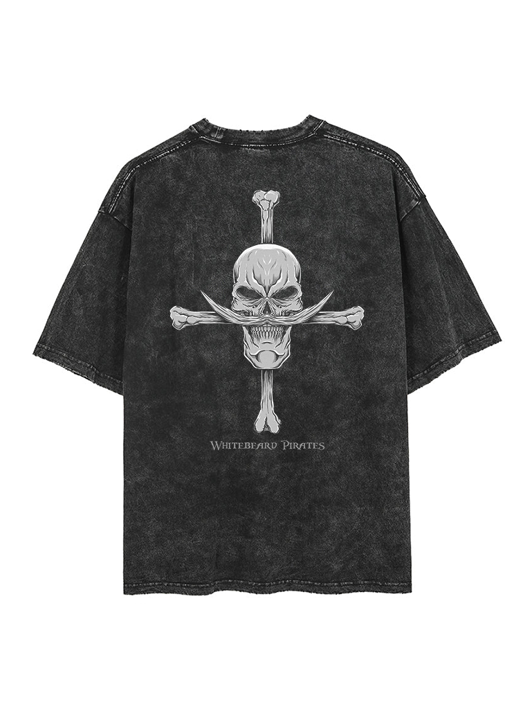 One Piece Vintage Whitebeard P - Men'S Fashion Oversized T Shirt recension och pris