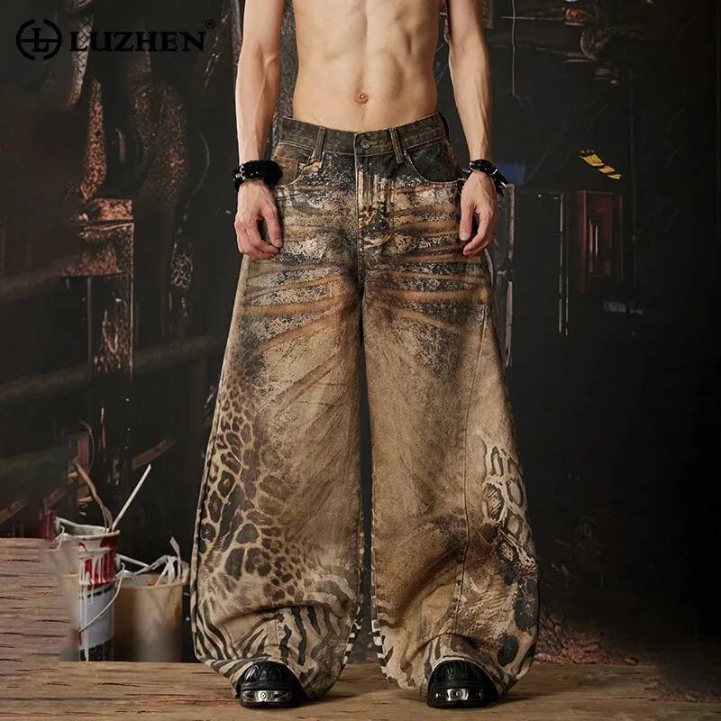 LUZHEN 2026 New Original Y2K S - Men'S Fashion With Baggy Jeans recension och pris