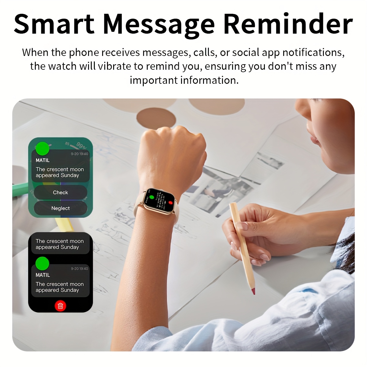 1.83-Inch Smart Watch for Men  - Men'S Fashion App recension och pris