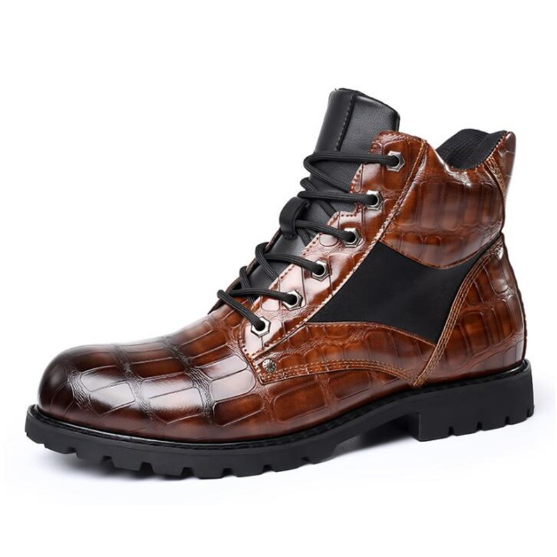 Brand Men Boots Grid Pattern S - Men'S Fashion Luxury Brands recension och pris