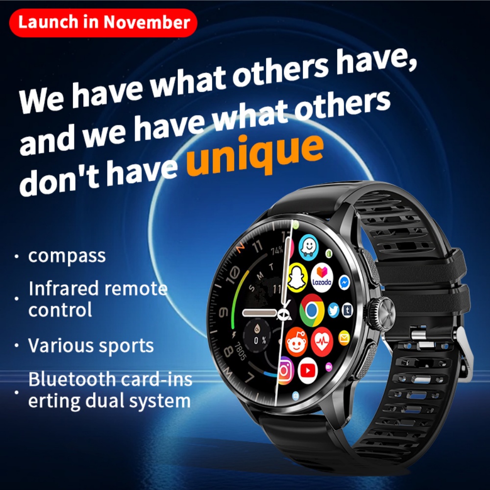 H100 Android Smart Watch 4G/5G - Men'S Fashion App recension och pris