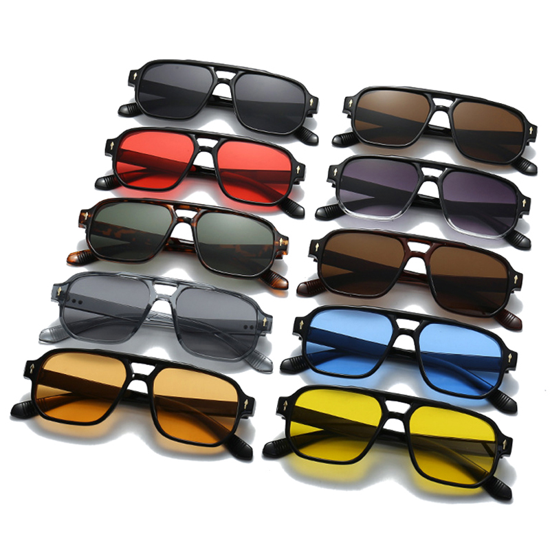 Vintage Double Bridges Men Squ - Men'S Fashion Glasses recension och pris