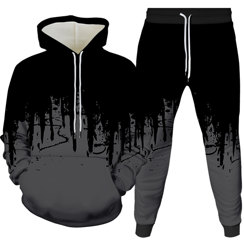 Ink Painting 3D Printed Hoodie - Mens Fashion Suits recension och pris