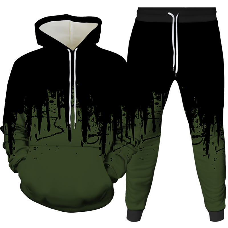 Ink Painting 3D Printed Hoodie - Mens Fashion Suits recension och pris
