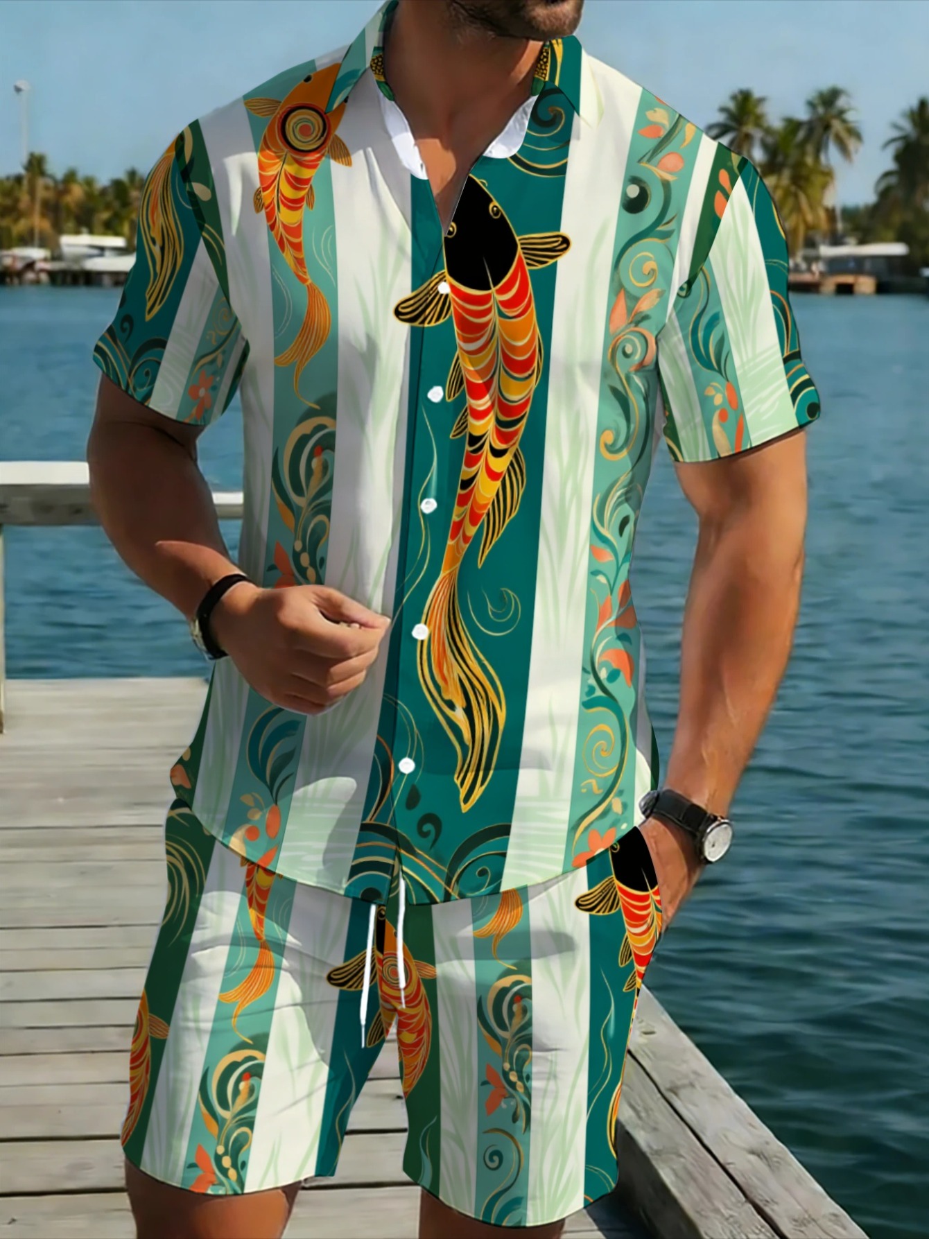 Traditional Lucky Fish Graphic - Track Suit Men recension och pris