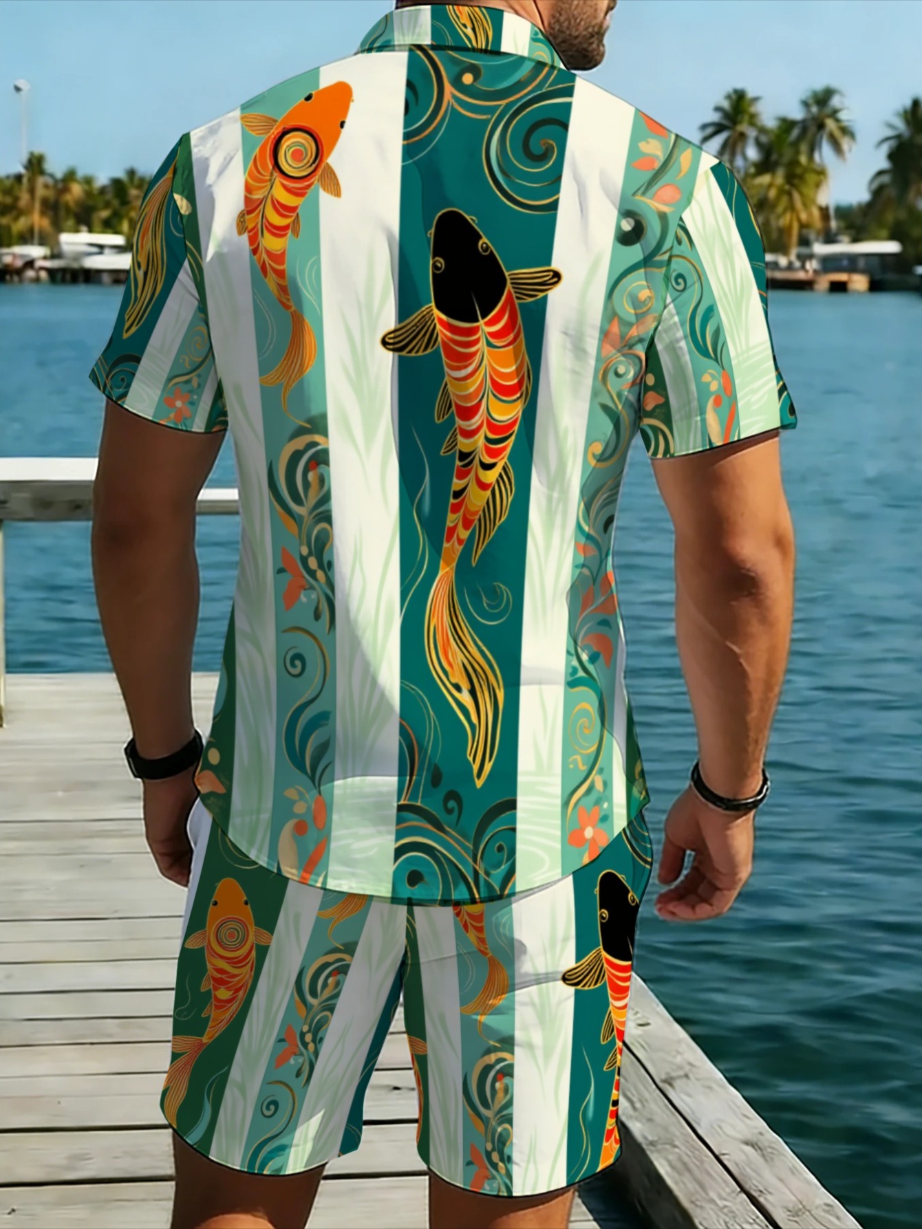 Traditional Lucky Fish Graphic - Track Suit Men recension och pris